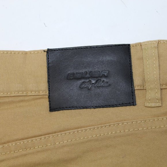 Bauer Chip Foster Slim Hockey NWT Men's 34 x 34 Khaki 5 Pocket Stretch Jeans - Picture 6 of 13